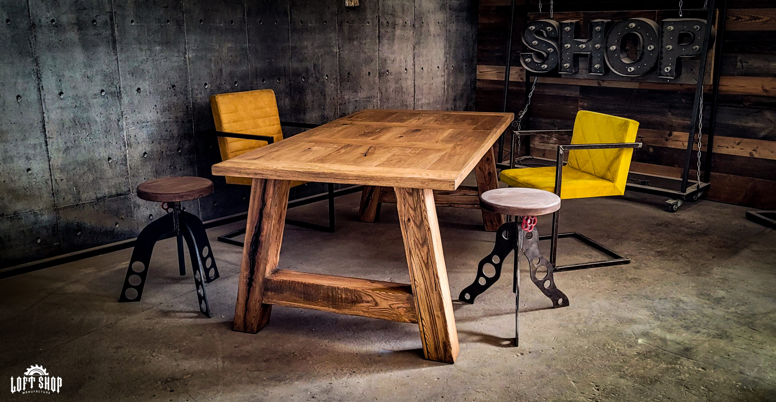 20230427_095606 (1) Loft table KENTUCKY wooden table - Image 1