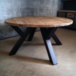 Round industrial table GRAAL loft table
