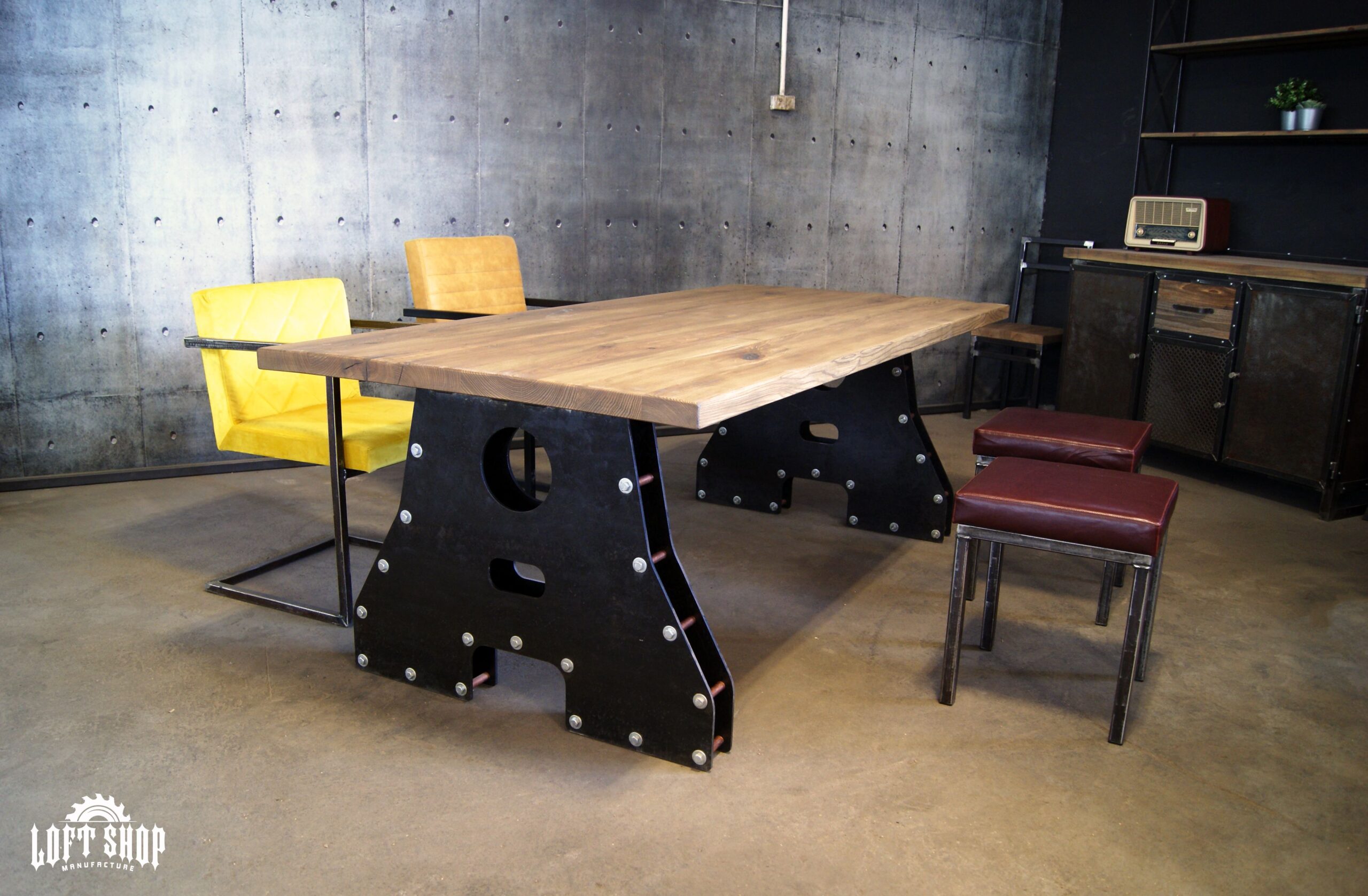 lo1_2 Loft table LOFT No.1 industrial table - Image 1